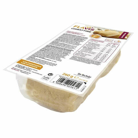 Ciabattine panini bianchi aproteici 4 pezzi da 65 g