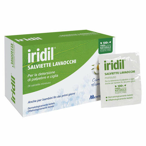 Iridil salviettine lavaocchi 28 pezzi