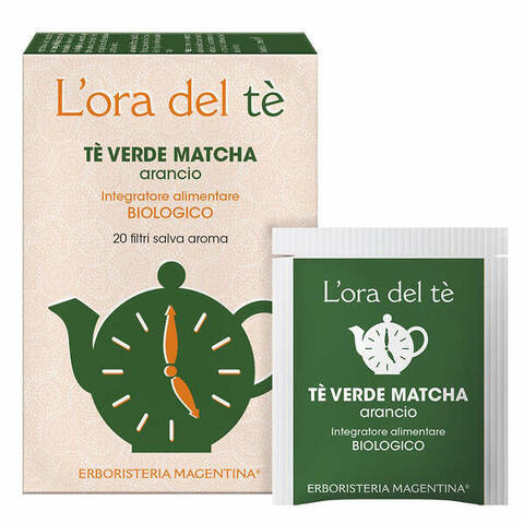 Te' verde matcha/arancio bio 20 filtri 30 g