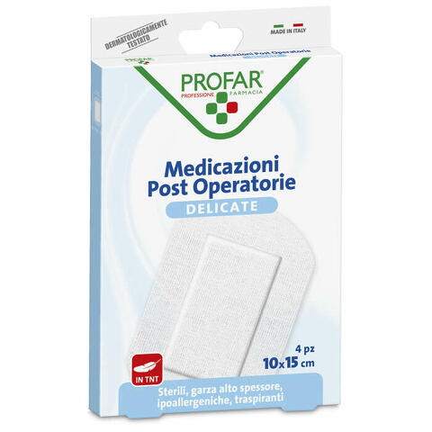 Cerotto per medicazioni postoperatorie  dimensioni 10x15cm 4 pezzi