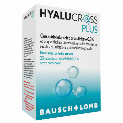 Hyalucross plus 20 flaconcini monodose da 0,5 ml