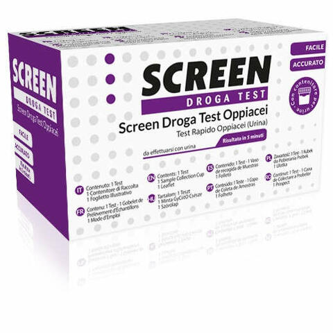 Screen droga test oppiacei test antidroga con contenitore urina