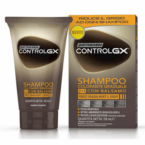 Control gx shampoo colorante graduale 2 in 1 con balsamo 150 ml