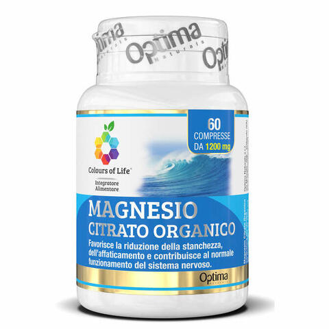 Magnesio citrato organico 60 compresse 1200 mg