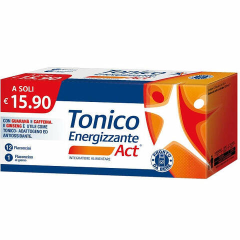 Tonico energizzante act 12 flaconcini x 10 ml