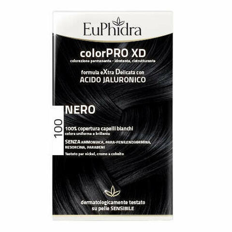 Colorpro xd 100 nero gel colorante capelli in flacone + attivante + balsamo + guanti