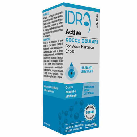 Gocce oculari  idra active 10 ml con acido ialuronico 0,15%