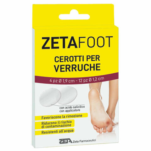 Zetafoot cerotto verruche assortito 16 pezzi