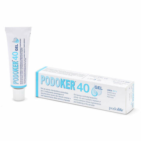 Podoker 40 gel azione cheratolitica tubo da 30 ml con applicatore