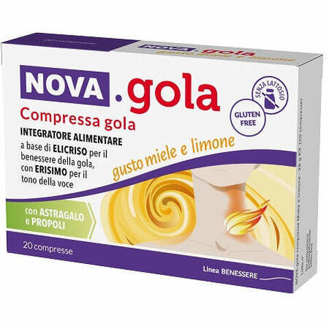 Nova gola miele limone 20 compresse