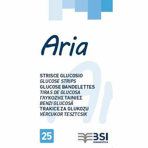 Strisce misurazione glicemia strumento aria 25 pezzi