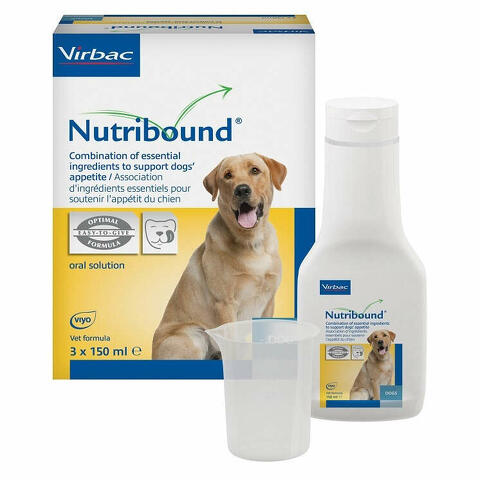 Nutribound soluzione orale appetibile per cane 3 flaconi da 150 ml