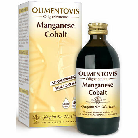 Olimentovis oligoelemento manganese cobalt liquido analcolico senza zuccheri 200 ml 40 dosi