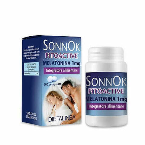 Sonnok fitoactive melatonina 1mg 200 compresse dietalinea