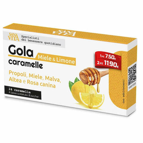 Gola miele & limone 24 caramelle