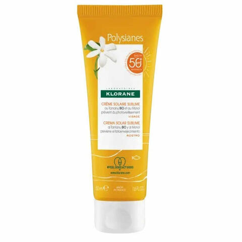 Les polysianes crema viso tamanu bio&monoi spf50+ 50 ml