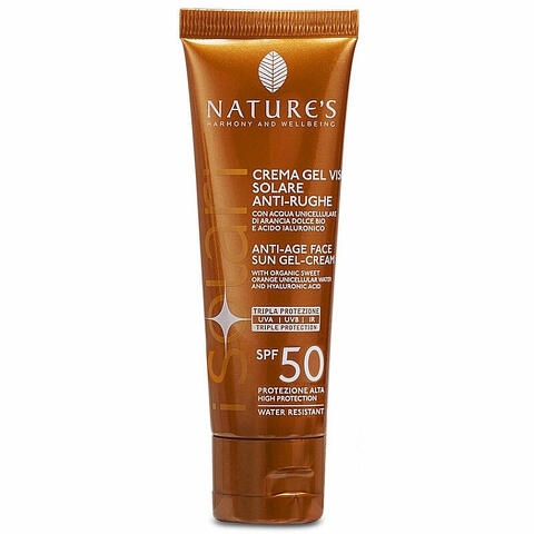 I solari crema gel viso antirughe spf50 50 ml