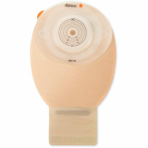 Dansac novalife tre 1 sacca aperta opaca convex maxi per ileostomia con finestra ritagliabile 15-59 mm 500 ml 10 pezzi