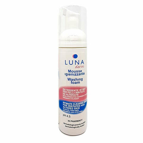 Lunaderm mousse igienizzante detergente intimo pelli irritate ed alterate 150 ml