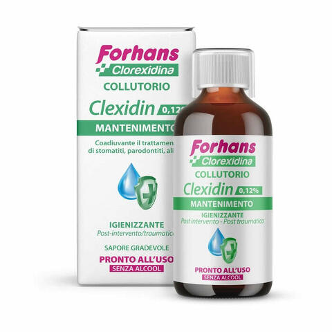 Collutorio con clorexidina 0,12 clexidin senza alcool 200 ml