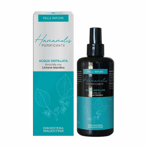 Acqua distillata arricchita hamamelis purificante pelli impure 200 ml