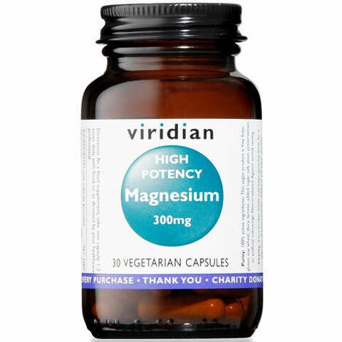 Viridian magnesium 300mg high potency 30 capsule viridian magnesio superiore alta concentrazione