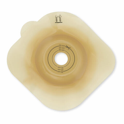 Placca convessa per colo ileo e urostomia convex flangia semovente nova 2 ritagliabile 43mm foro 15/30mm 5 pezzi