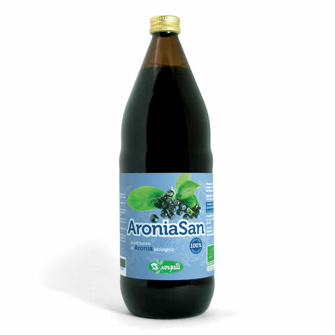 Aronia san integratore alimentare bottiglia in vetro 1 litro