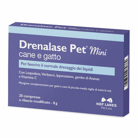 Drenalase pet mini cane gatto 20 compresse