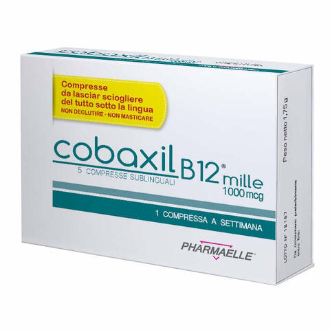 Cobaxil b12 1000 mcg 5 compresse sublinguali