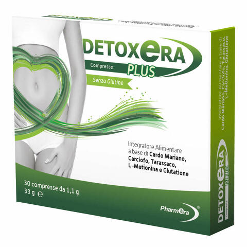 Detoxera plus integratore alimentare per stipsi e transito intestinale 30 compresse