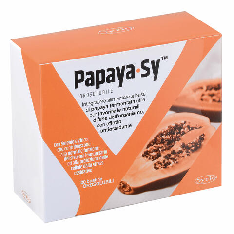 Papaya-sy 20 bustine 92 g polvere orosolubile