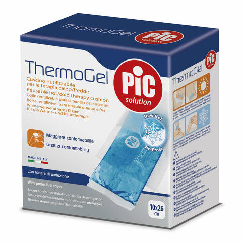 Cuscino thermogel comfort riutilizzabile per la terapia del caldo e del freddo cm 10x26