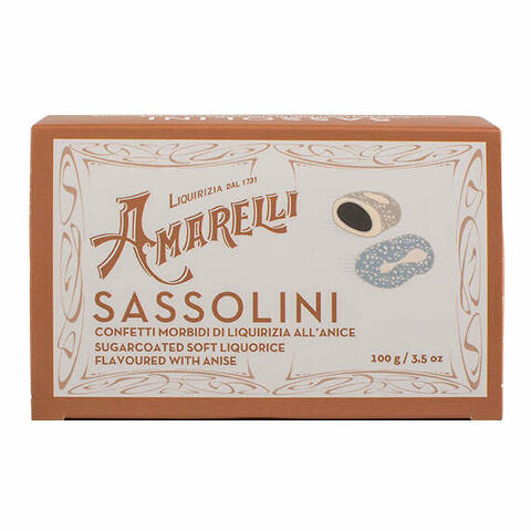 Liquirizia sassolini sacchetto 100 pezzi