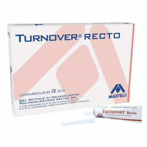 Turnover recto gel rettale microclisma monodose 6 pezzi 5 ml