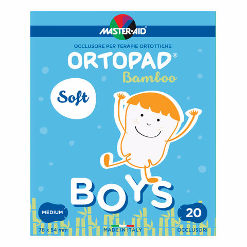 Cerotto oculare per ortottica ortopad soft boys m 20 pezzi