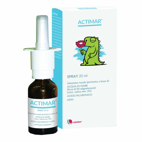 Soluzione nasale spray salina 3% con acido ialuronico + msm 20 ml con erogatore