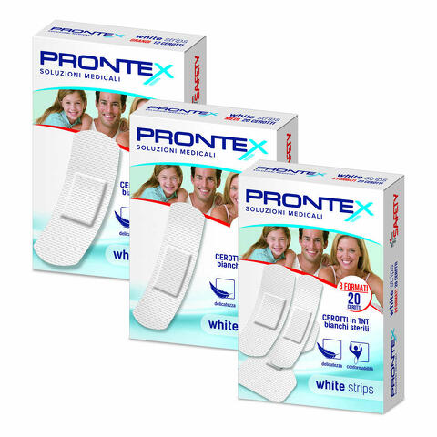 Cerotto  white strips formato medio astuccio 20 pezzi