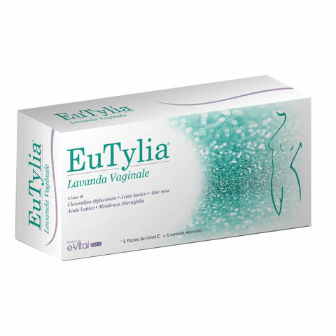 Eutylia lavanda vaginale 5 flaconi 140 ml + 5 cannule monouso