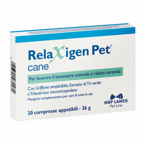 Relaxigen pet cane blister 20 compresse appetibili