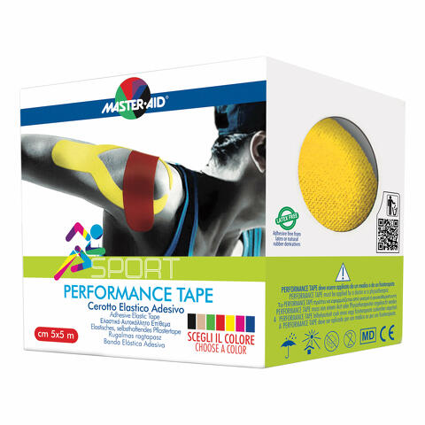 Master-aid sport perform yellow taping neuromuscolare 5 x 500 cm