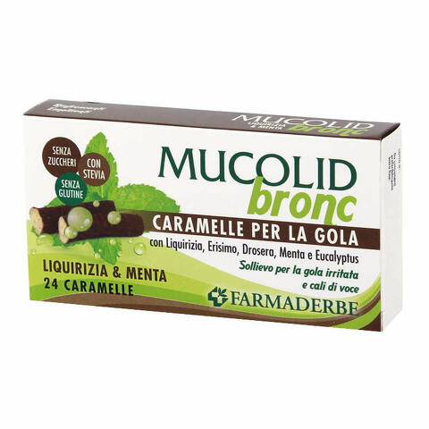 Mucolid bronc menta & liquirizia 24 caramelle