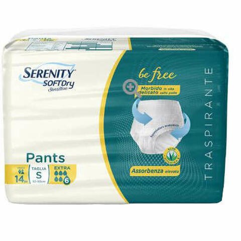 Pants sd sensitive be free super taglia s 14 pezzi