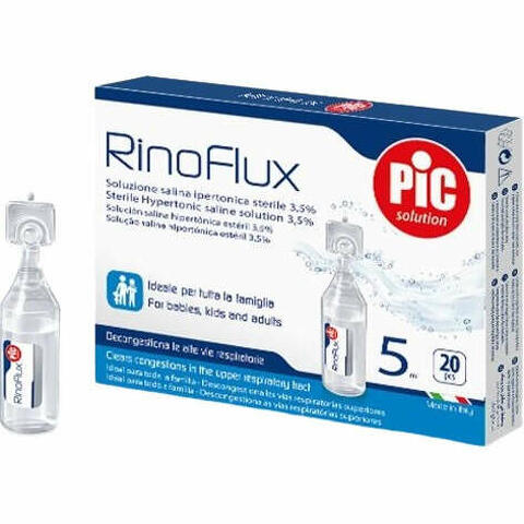 Rinoflux soluzione ipertonica nasale pic 20 fiale 5 ml