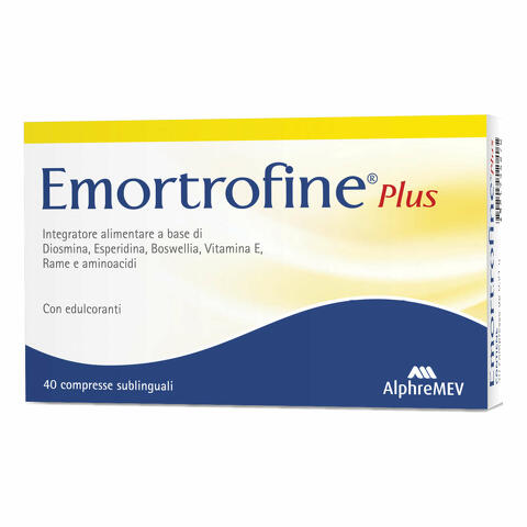 Emortrofine plus 40 compresse sublinguali