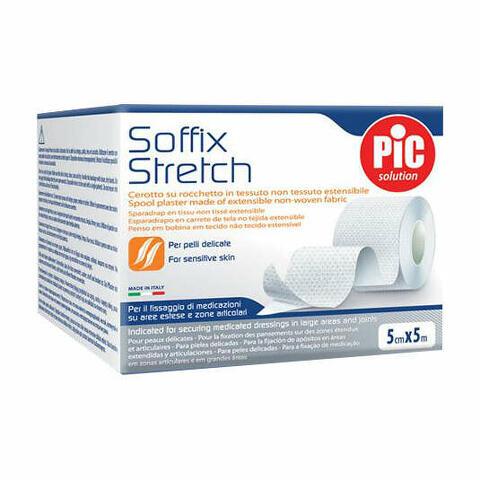 Cerotto in rotolo  soffix stretch tessuto non tessuto estendibile 5x500 cm 1 pezzo