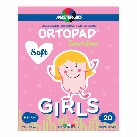 Cerotto oculare per ortottica ortopad soft girls m 20 pezzi