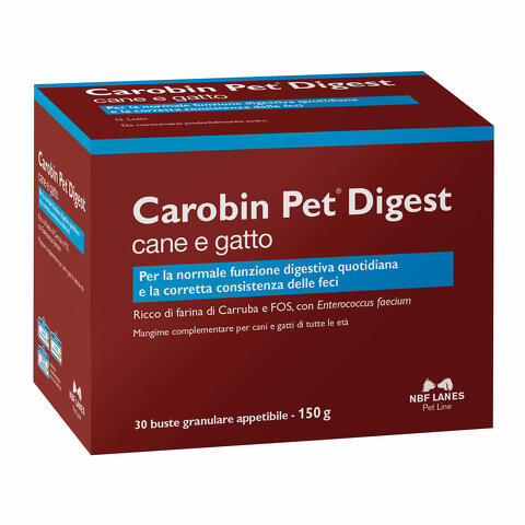 Carobin pet digest granulare 30 buste da 5 g