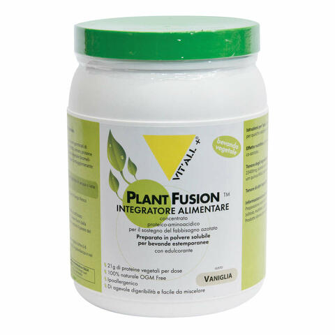 Vital plus plantfusion vaniglia polvere barattolo 454 g