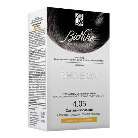 Shine on trattamento colorante capelli castano cioccolato 4.05